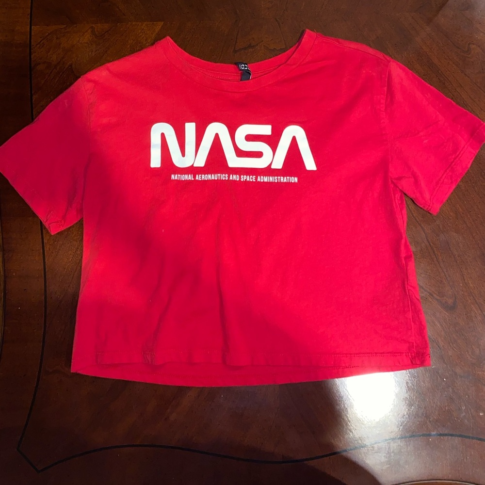 DIVIDED NASA crop top